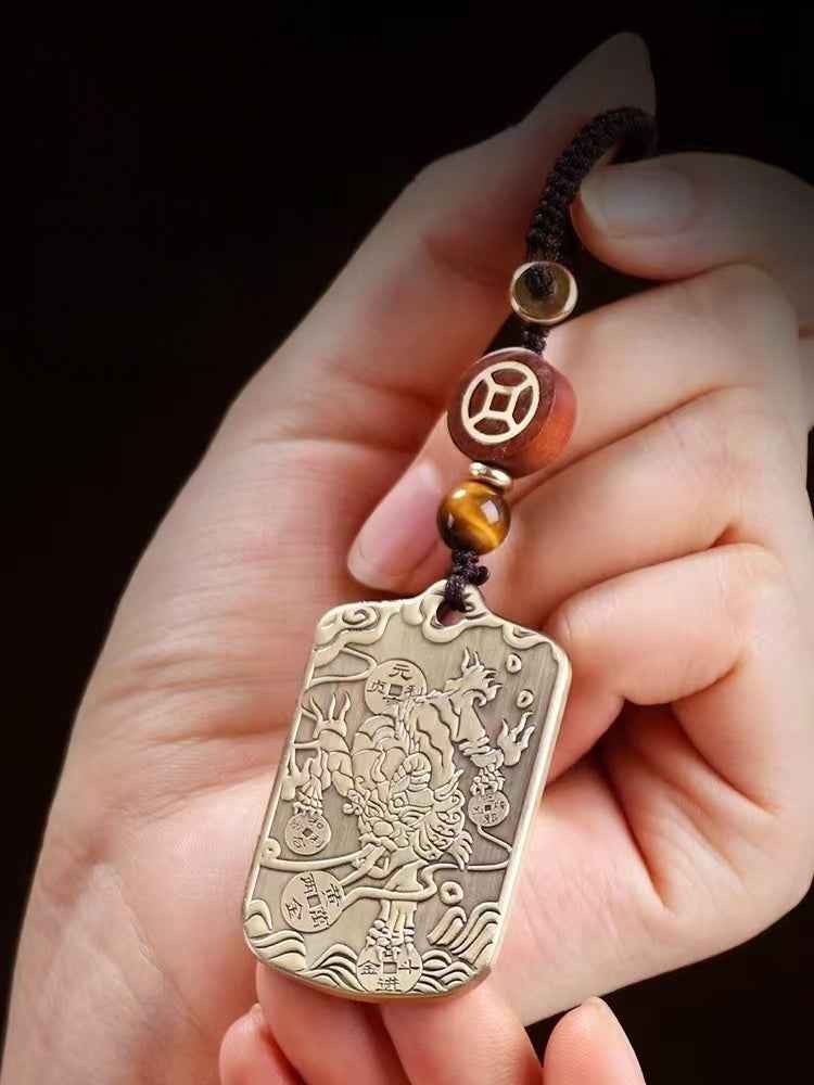 Pure Copper Pi Xiu Talisman Pendant – Wealth Guardian & Spiritual Elegance